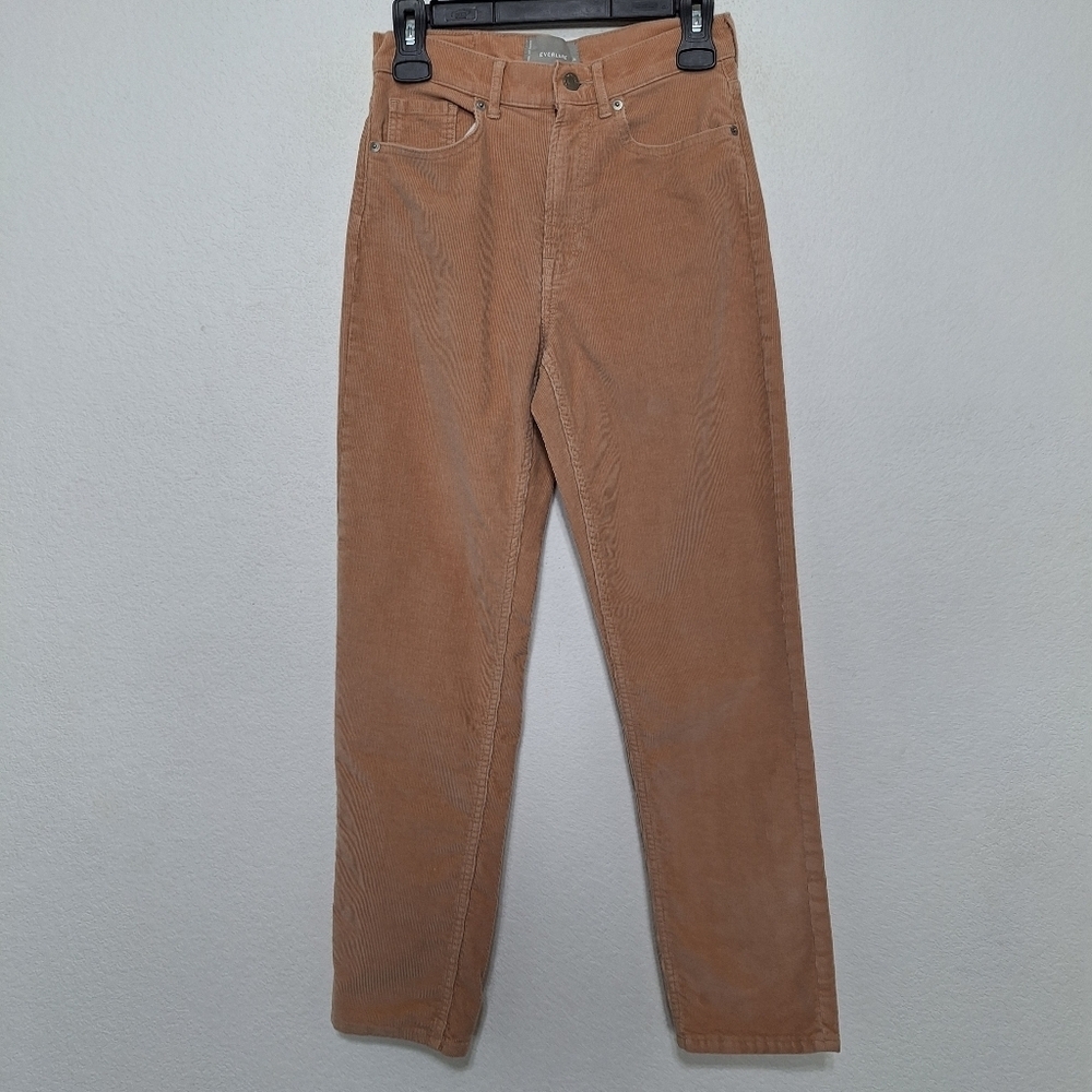 Everlane Tan Baby Corduroy Cheeky Bohemian Y2K High Rise Cropped Jeans Size 26